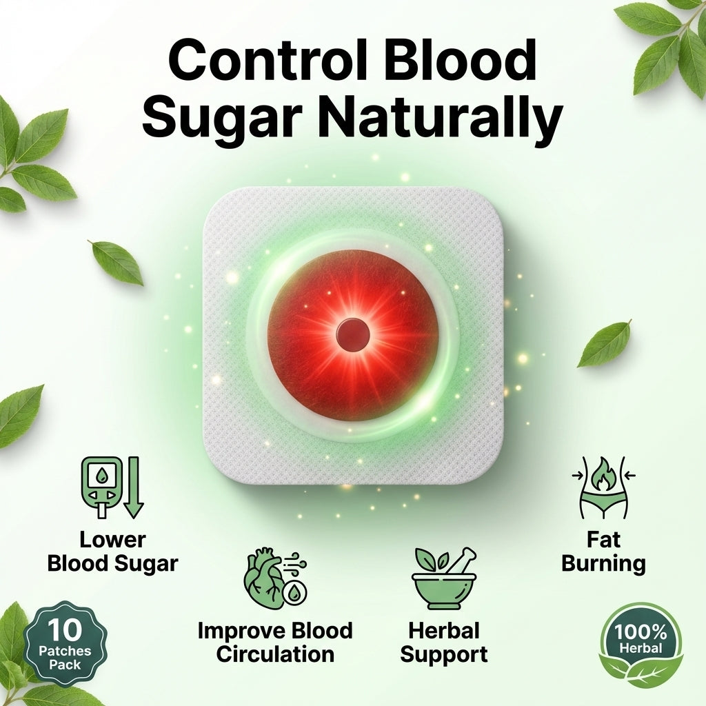 GlucoCare™ Blood Magnetic Sugar control foot Patches (Pack of 10)